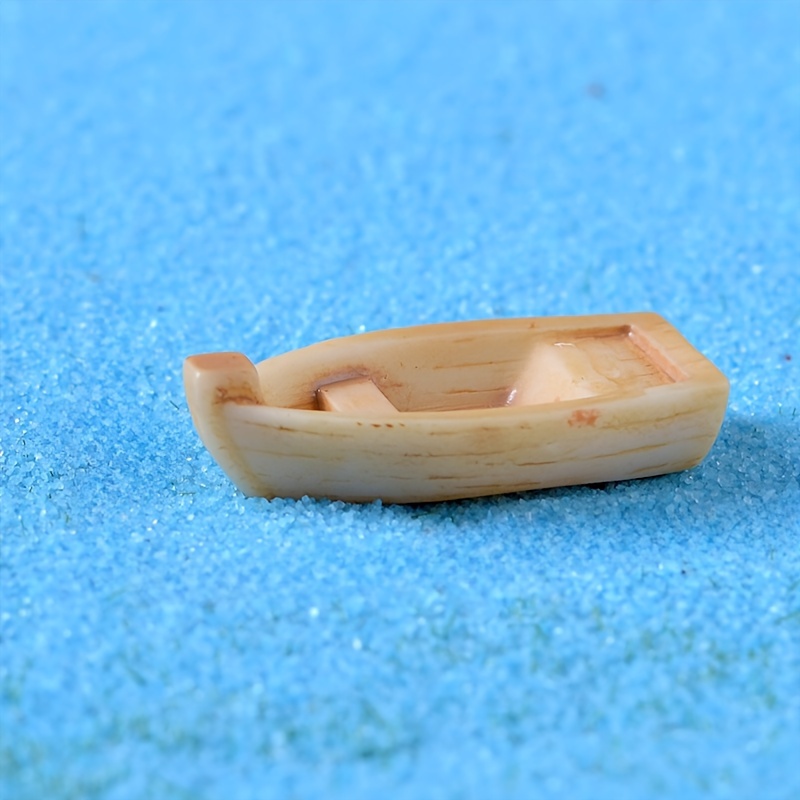 Mini Family Wooden Boat Fishing Boat Fishing Swimming Circle