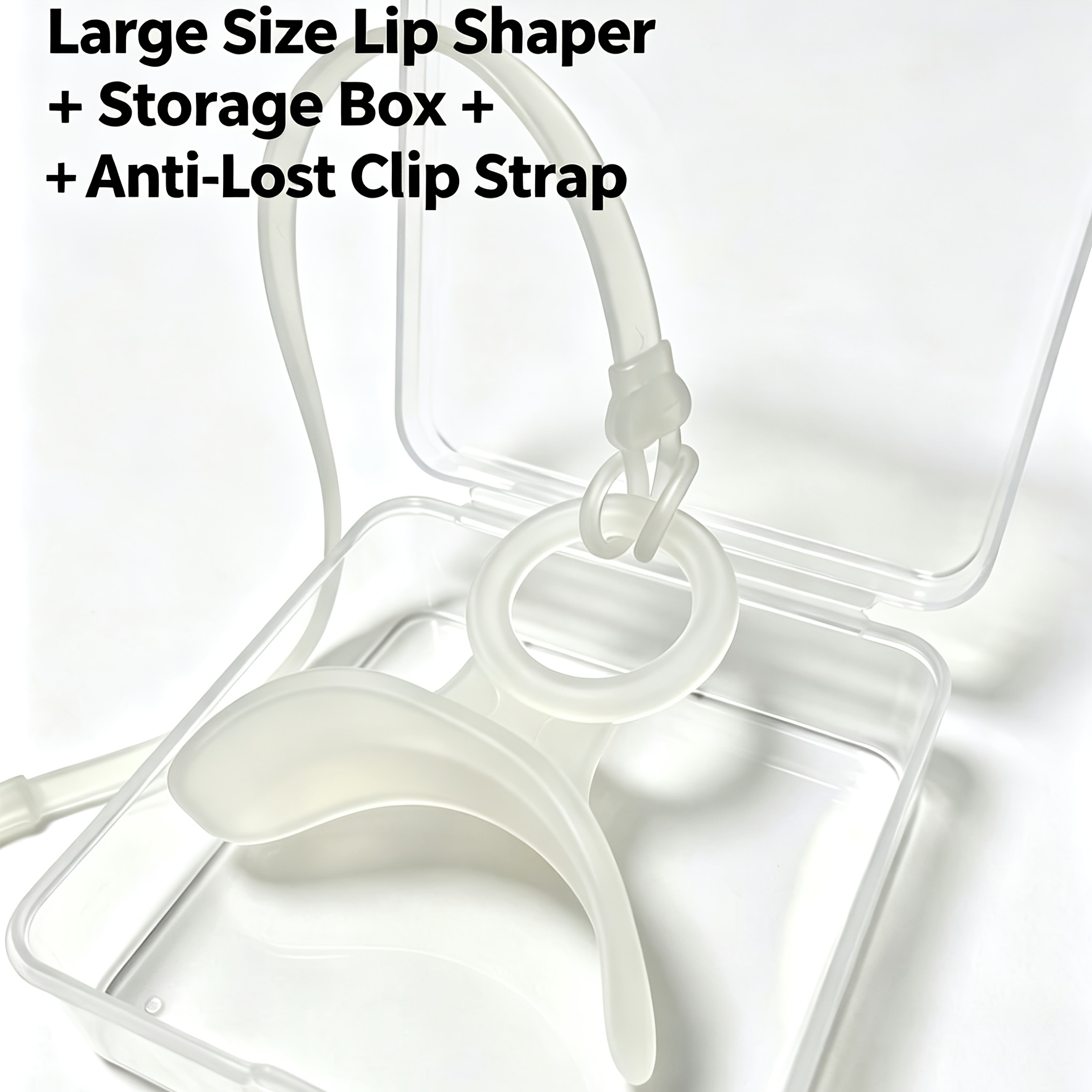 TEMU Modellatore Monopezzo Premium in Silicone Aggiornato, Design per il con Scatola di Stoccaggio Sigillata, Clip Anti-Smarrimento Opzionale,