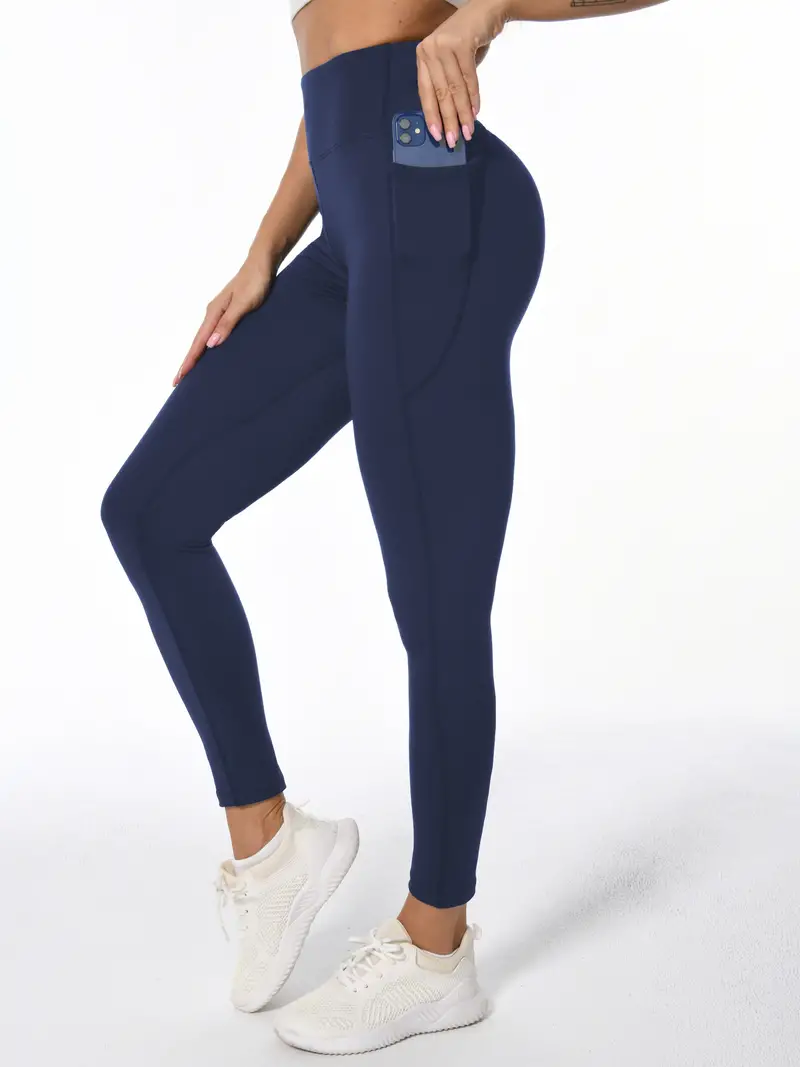 High Waist Butt Lifting Workout Yoga Tight Pants Pocket - Temu