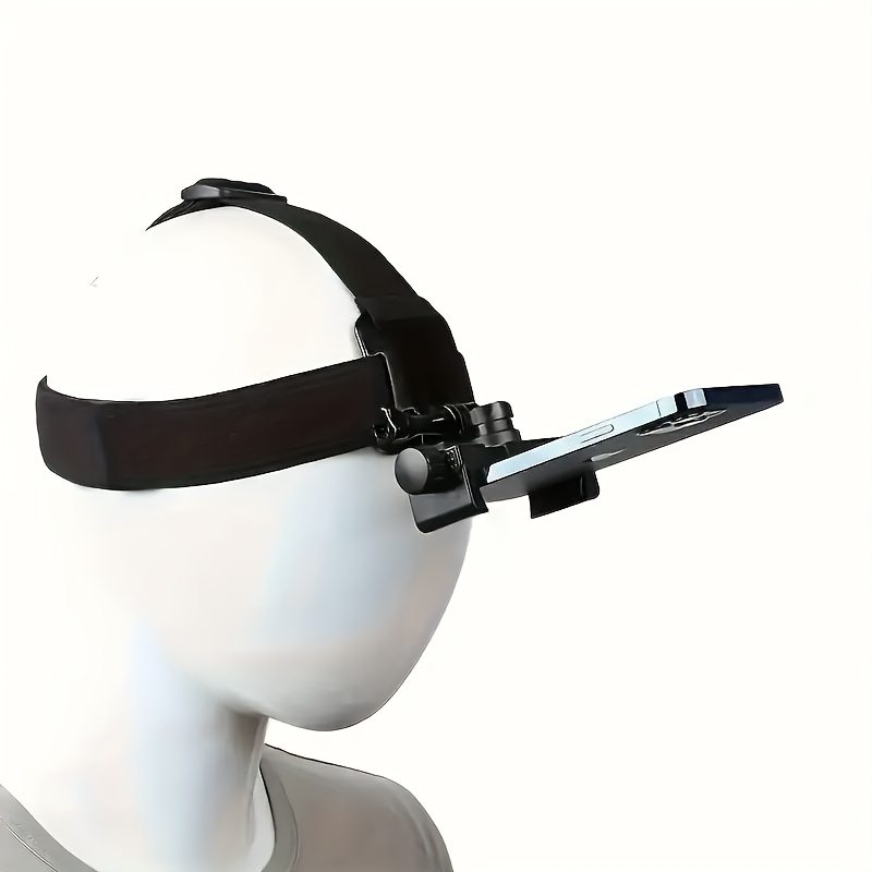 Image of 1 Piece/set Head-mounted Phone Mount, Adjustable Head-mounted Phone Camera Holder For First-person View (pov) Video Recording, Live Streaming, And Video Editing, With Headband Accessory