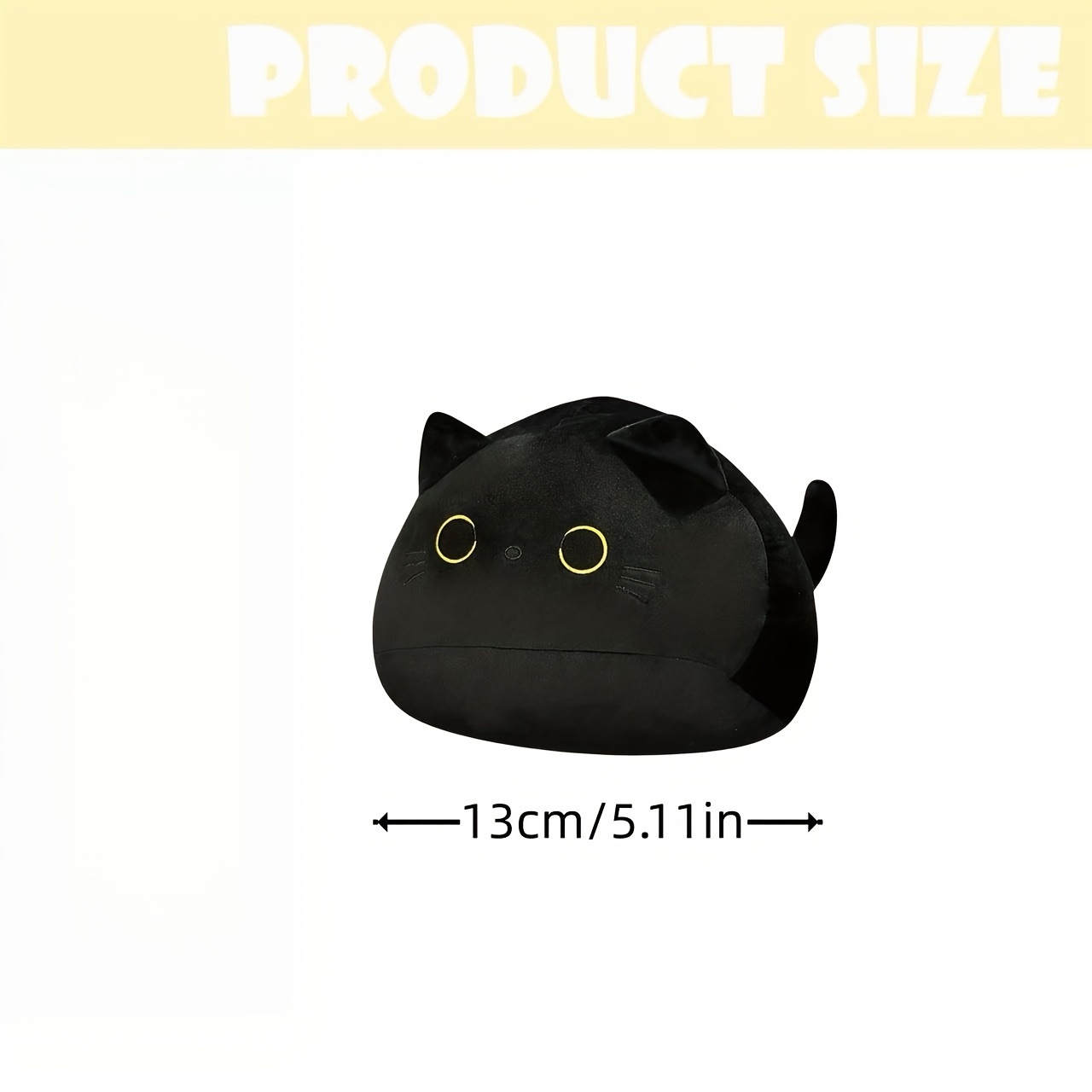 Image of Halloween Black Cat Plush Cat Plush Cat Plush Cute Kitten Cat Plush Halloween Plush Shape Soft Toys Gifts For Girlfriend