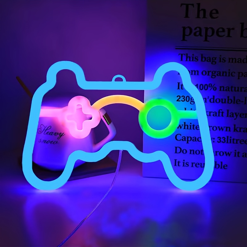 

Gamer Neon Lights Sign, Usb Or Battery-powered Led Game Controller Neon Light For Bedroom, Gaming Room Decor, Wall Hanging Party Light, Ideal Gift For Gamers, Game Room Neon Light