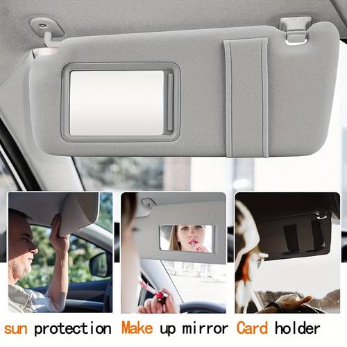 item picture sun visor for 2007 2011 for toyota camry without sunroof driver or passenger side gray replacement 74310 06750 e0 74320 06780 b0