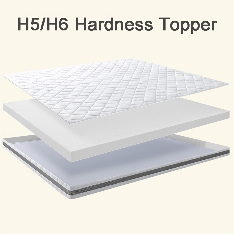 E-shop BedStory 7,5 cm Matratzentopper, Gel-Schaum H3/H4 oder Hochdichter Schaum Sehr Fest H5/H6, Atmungsaktives 3D-Mesh & Rutschfestes Design,