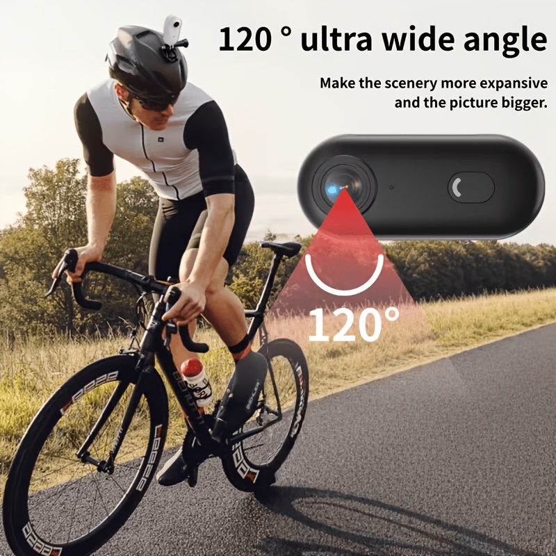 4K Thumb-Sized Camera with Memory Card, Action Camera, 800Mah Long-Lasting Battery, for Sports Video Camera, First-Person View Camera, Portable Video Recorder, Pet Monitoring Camera, Wearable Pocket Camera, Ultra-Clear Ultra-Wide-Angle Lens