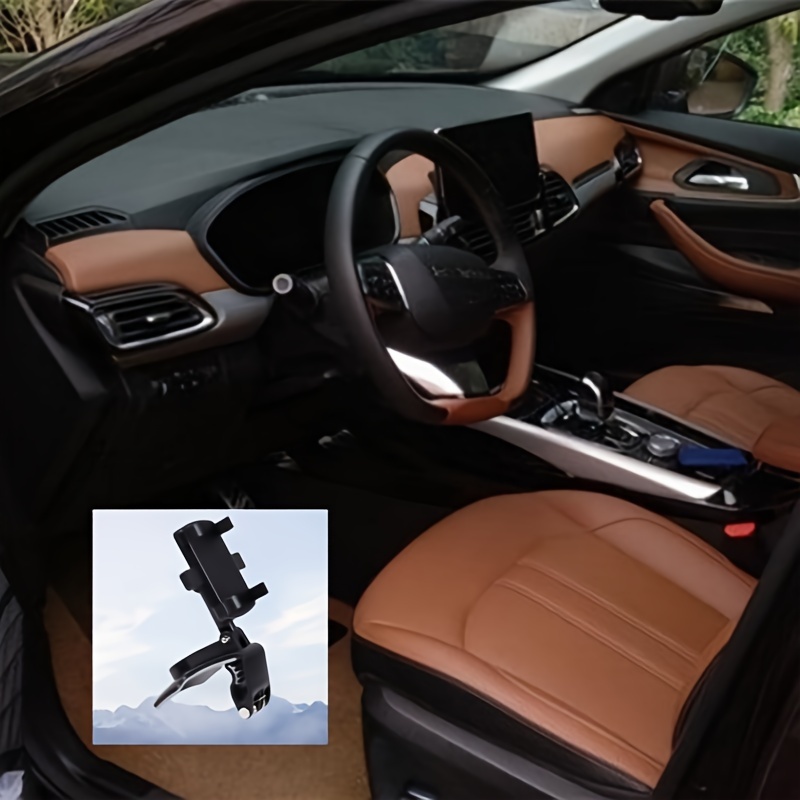 Auto Telefon Navigationshalterung Auto Rückspiegel Halter 360 Grad drehbar  Einziehbare Universal Stander