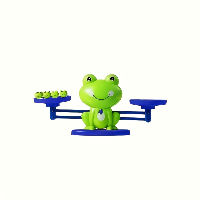 TEMU 1 Set Random Frog Balance Math Toy - Puzzle Game, Weight Stacking And Number Counting Interactive Play, Fostering Math Education, Thinking,