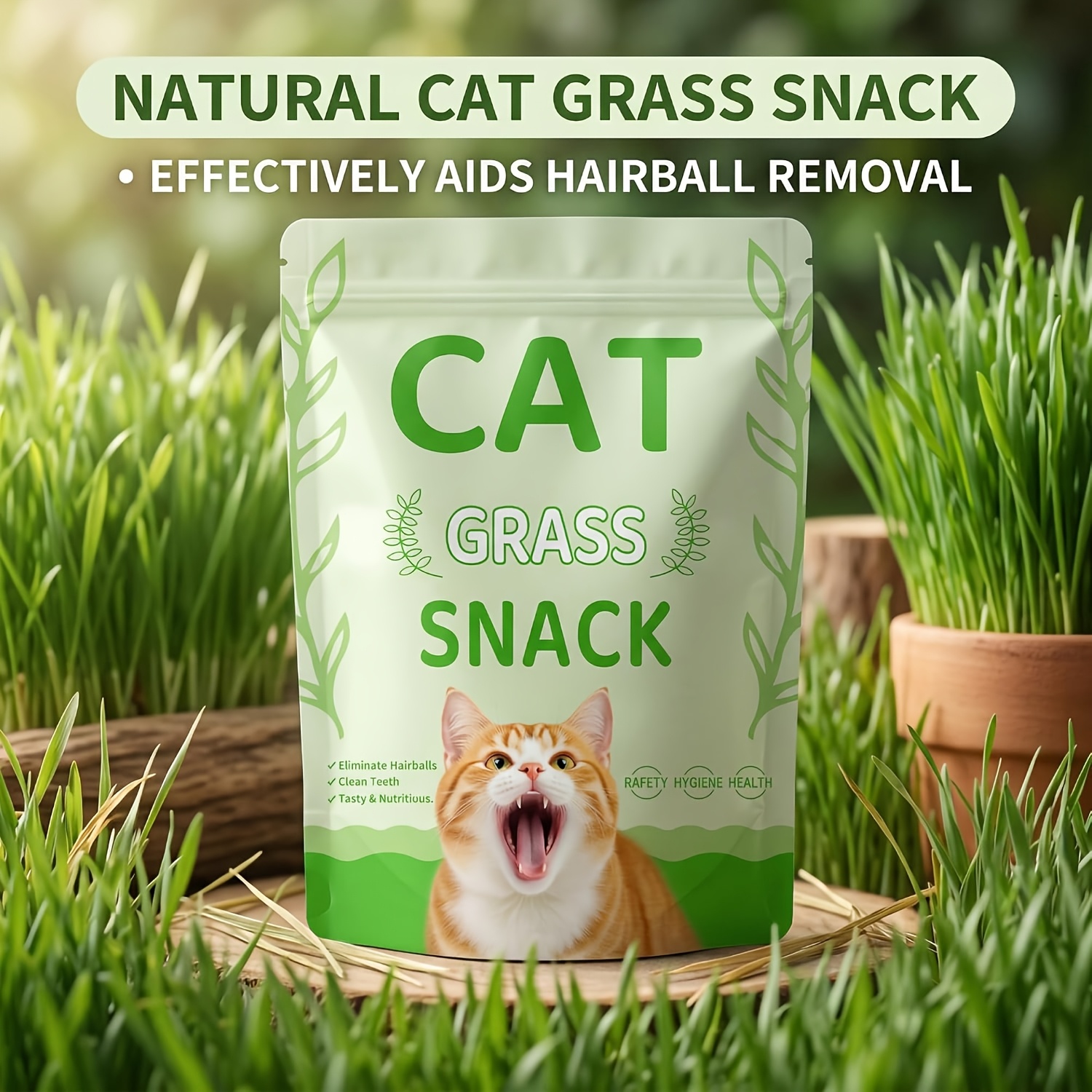 Cat Teething Chew Sticks Natural Interactive Entertaining Indoor Pet Herb Toy for Daily Play And Bite Cat Grass Teething Stick Cats Treat Kitten Toy Pet Herb Toys for Hairball Removal 90g/3.17oz