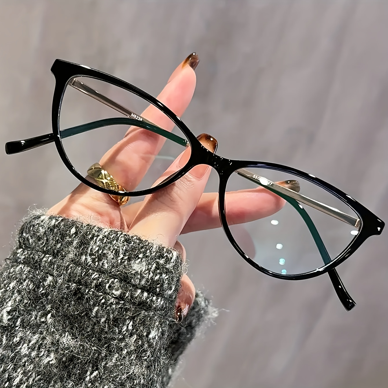 1 pair womens cat eye glasses suitable daily formal use non  display picture 1
