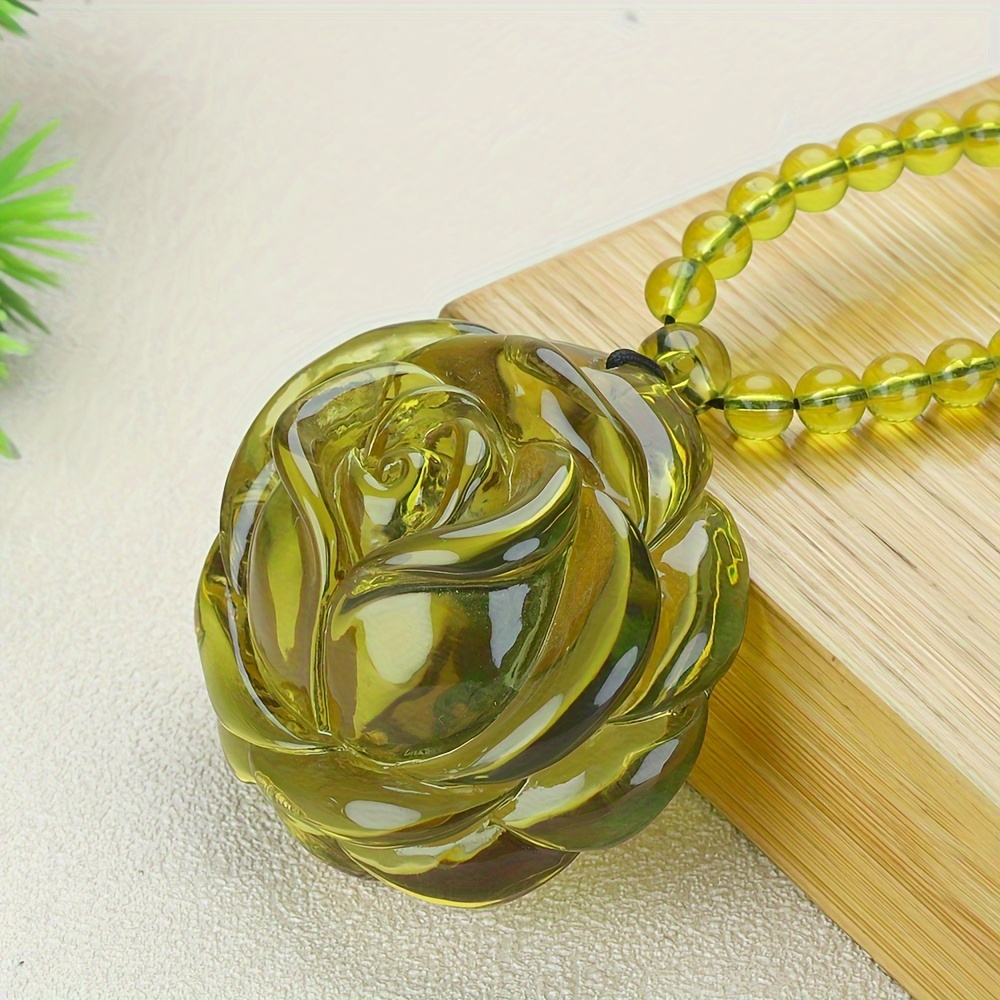 ローズ彫刻ペンダント ネックレス ローズ彫刻ペンダント ネックレス オーセンティック ペンダント ローズ