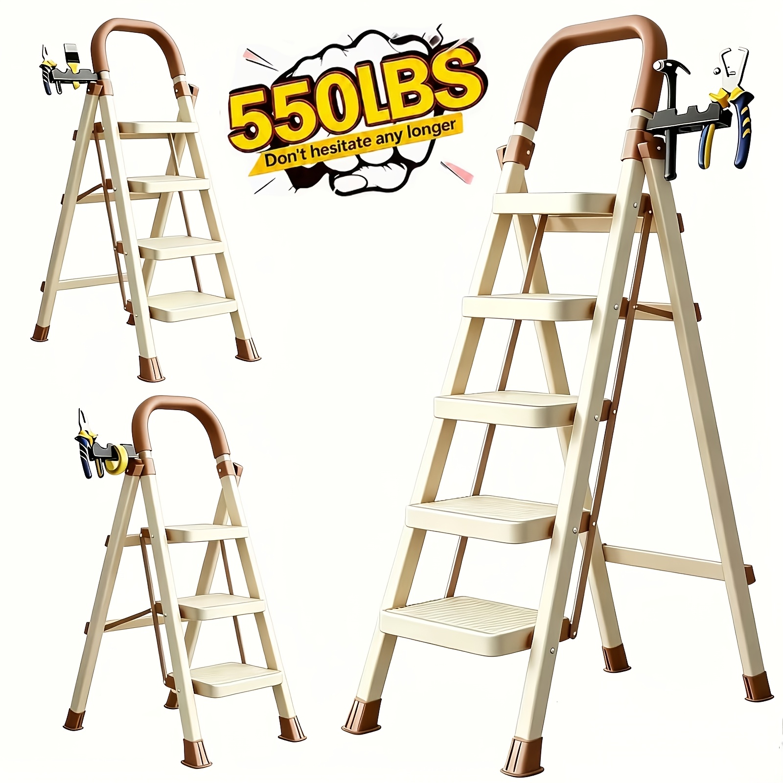 folding step ladder sold on Temu United States