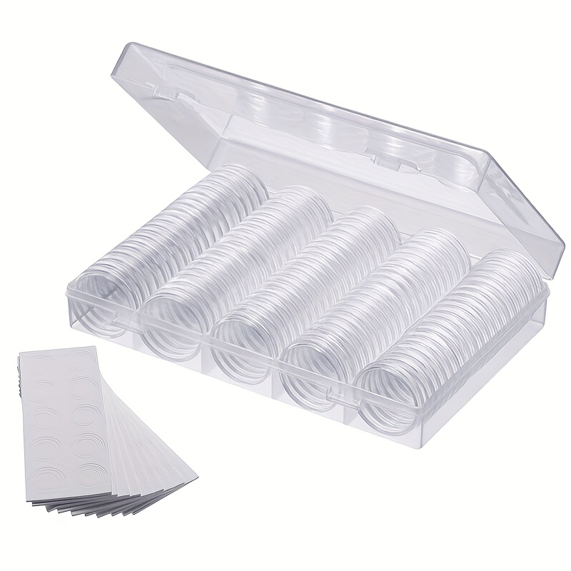 coin capsules plastic display storage box case holder collectible supply