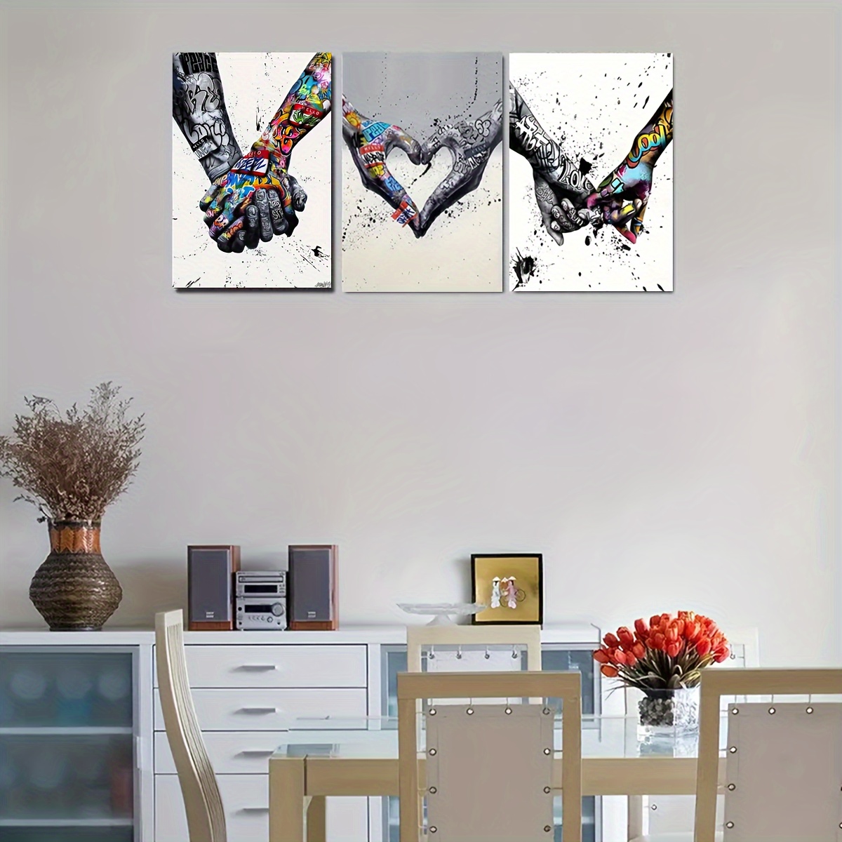 

3pcs 30*40cm/11.8inx15.7in Frameless Diy 5d Diamond Art Painting Set Couple Love Heart Hand Diamond Art Painting Kit Create Unique Handmade Surprise Gift