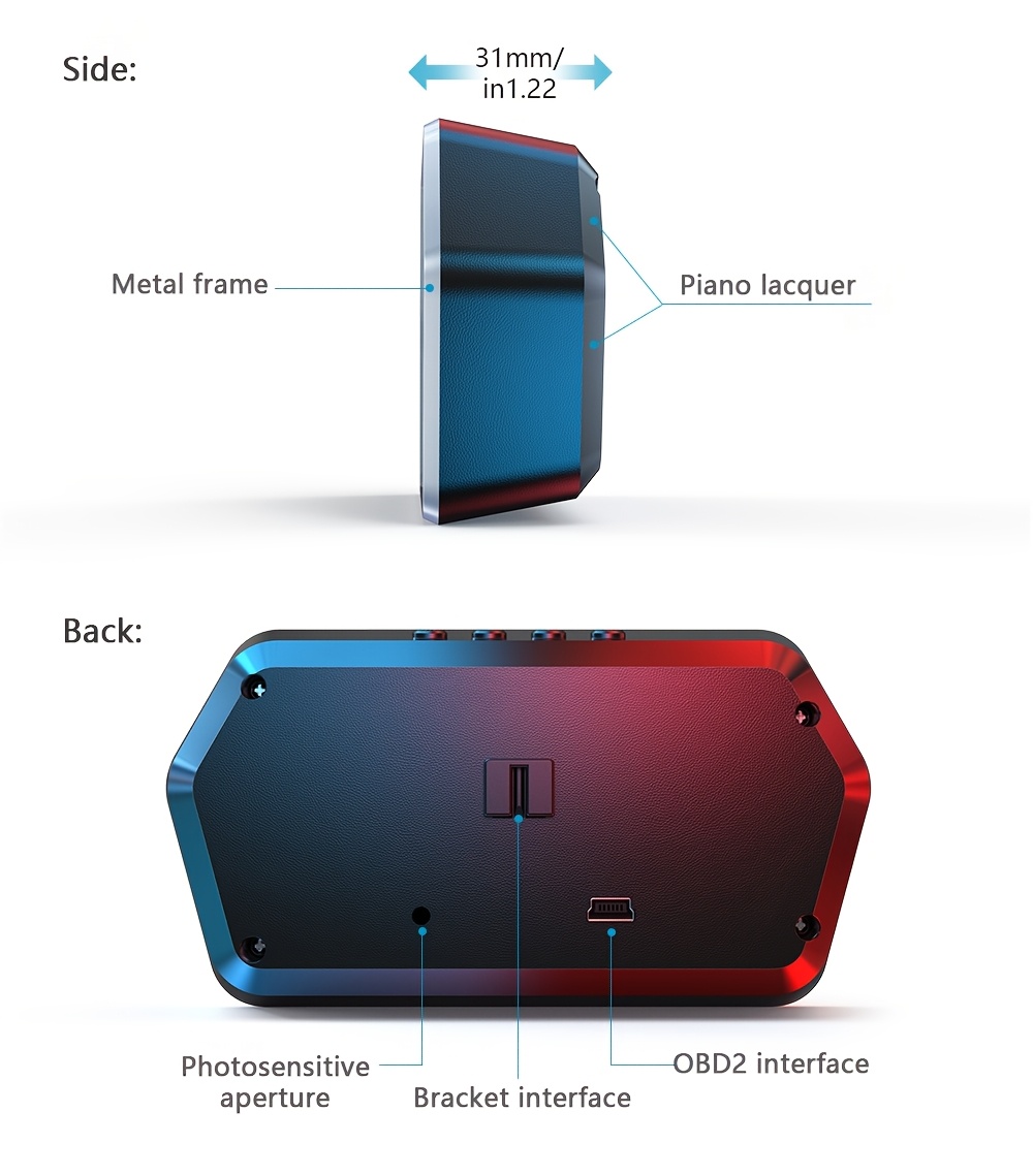 car   obd tester   hud gps computer speedometer windshield projector car dashboard speed displays system modification car accessories Product details 3