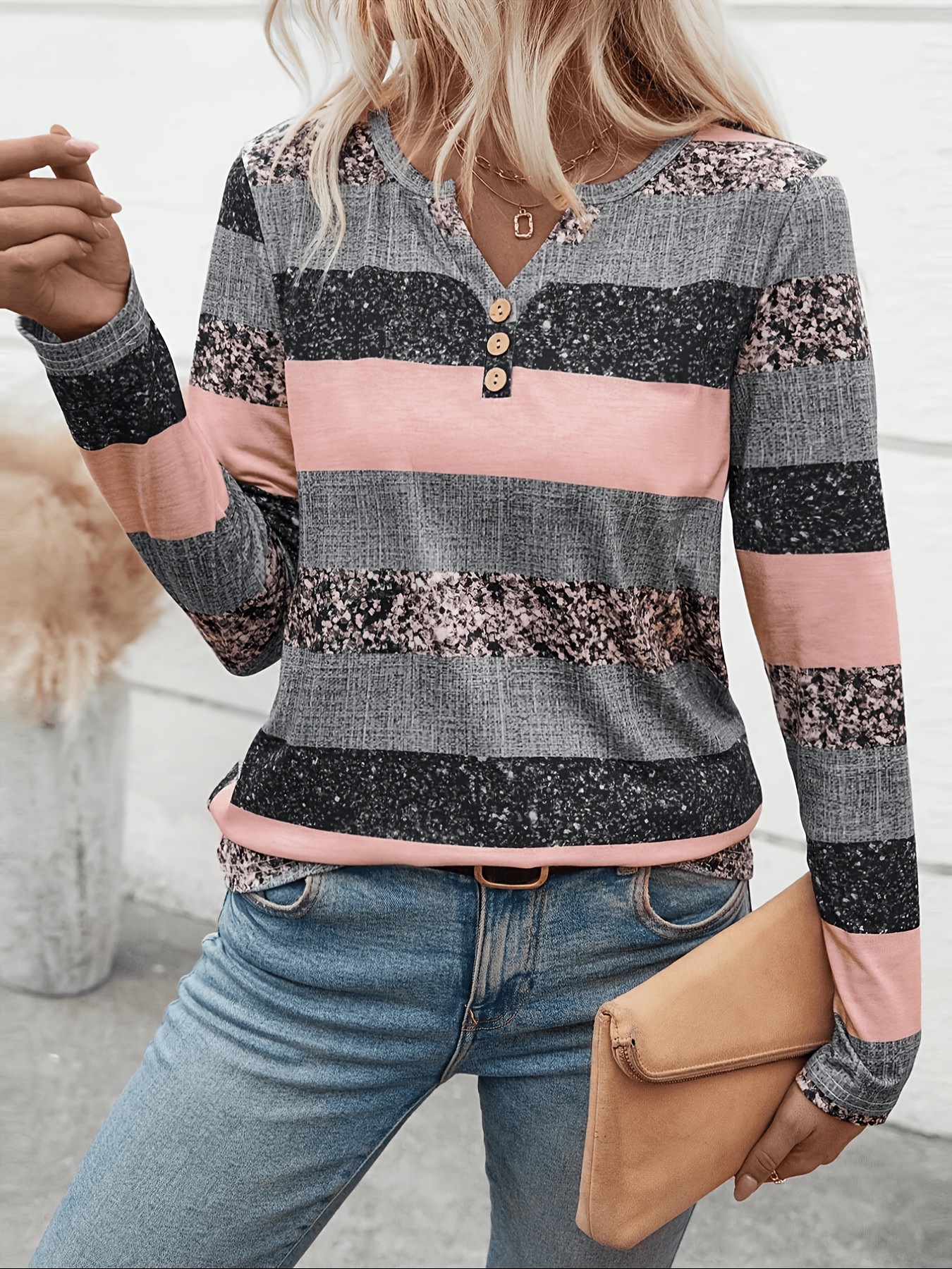 item picture new   individual casual loose womens premium printed outerwear long sleeve t shirt