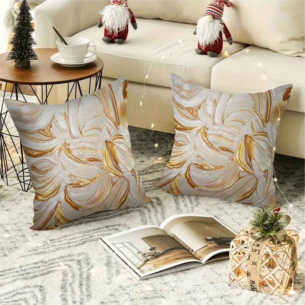 

2pcs & Wet Polyester Zip - Double-, For , , Halloween & Christmas Decor (pillows Not Included)