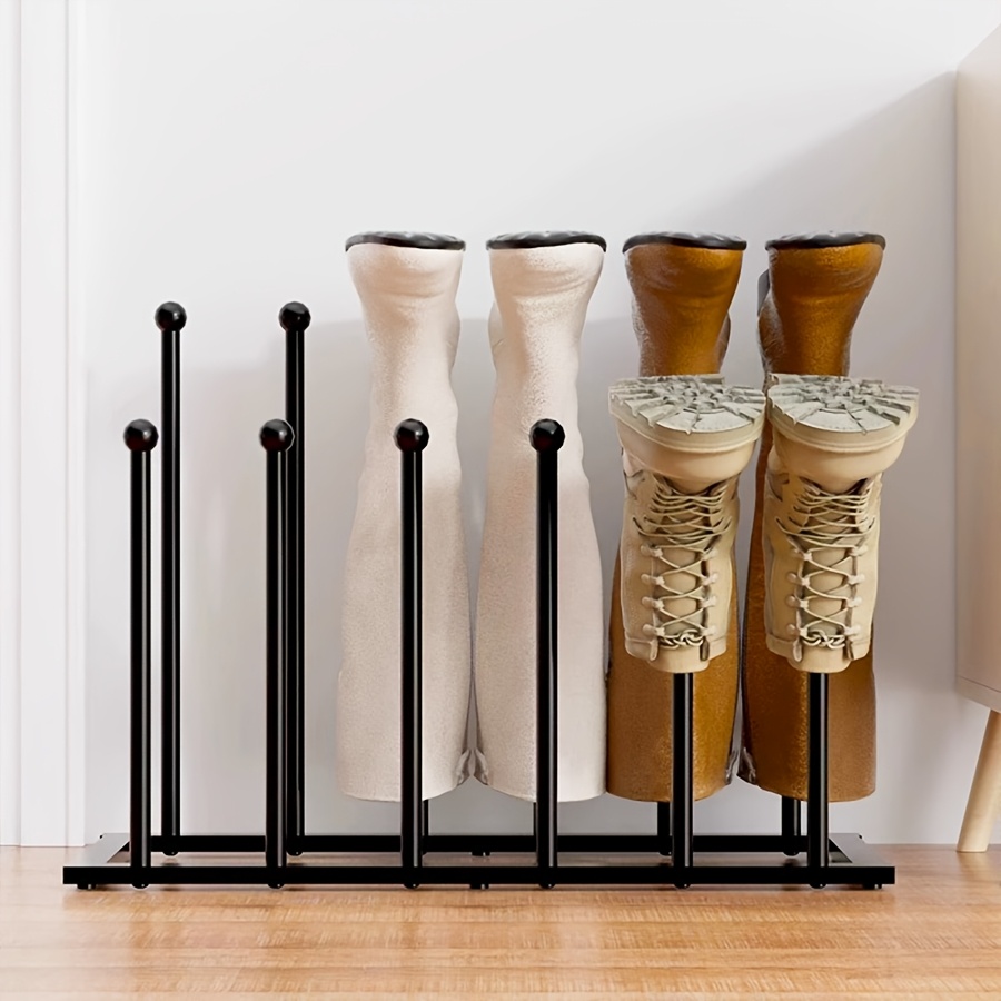 TEMU Heavy-duty Floor-standing Shoe Rack, Compatible With Tall Boots And Sneakers. Sturdy Metal Boot Rack, Easy To Assemble And Disassemble. Suitable