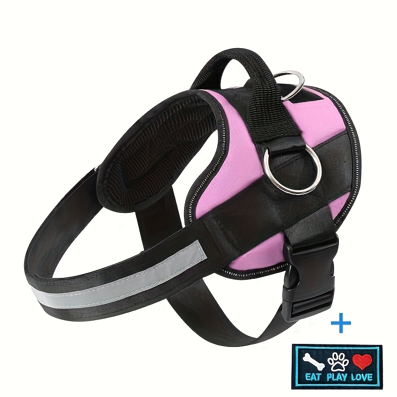 No-Pull Reflective Dog Harness, Breathable Adjustable Vest with Handle