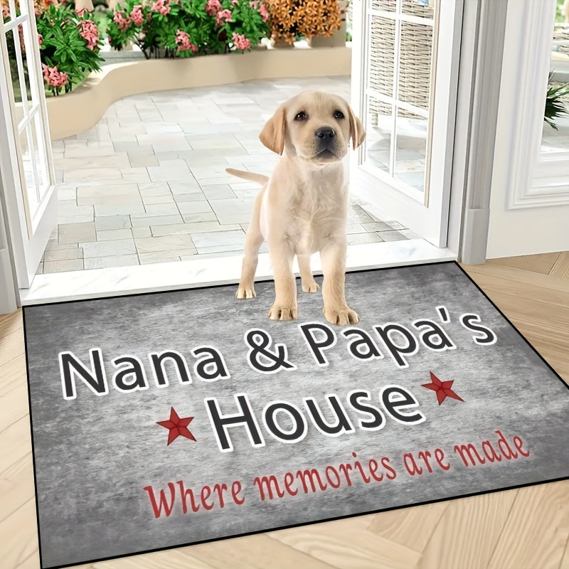 

& Papa' " - Non-slip Doormat, Creative Entryway Rug For Home Decor, Bedroom, Outdoor Use & Photo Props, Throw Rug, Indoor Mat, Gift