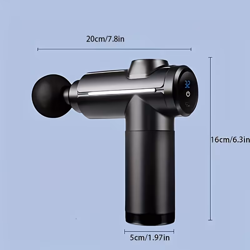 8 head portable massage gun and elegant design suitable for full body back neck leg and waist massage rechargeable lithium battery 1200mah massage gun additions fathers day gift Product details 4