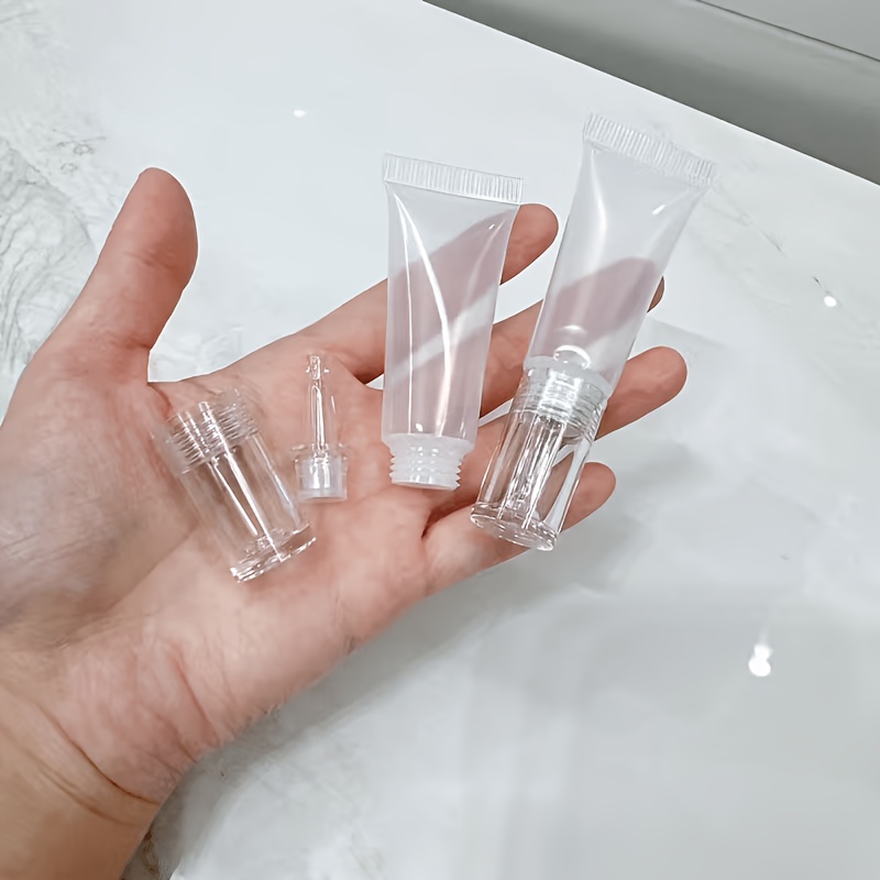 TEMU Ensemble de 2 mini distributeurs de fond de et de sérum de voyage - Récipients cosmétiques portables anti-fuite, adaptés aux fonds de ,