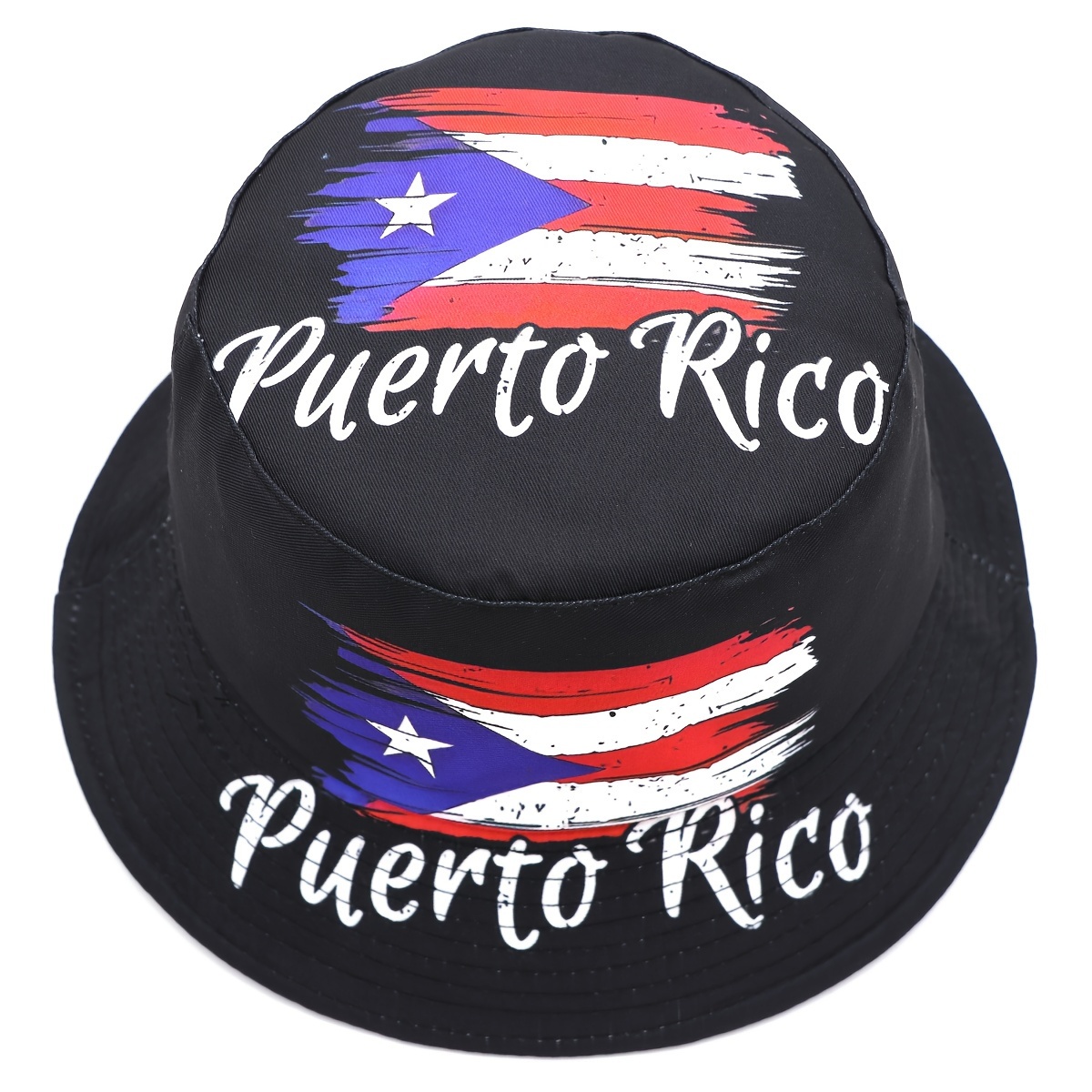 puerto   flag print bucket hat funky and festive for   Product details 3