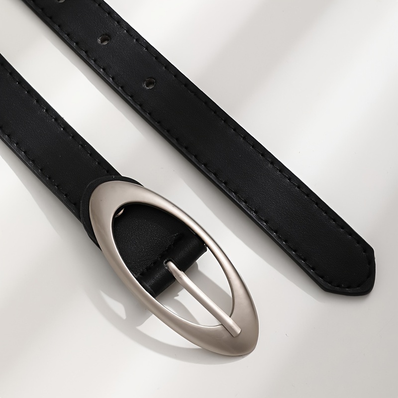 Image of 1pc Women's Waist Belt With Oval - Adjustable 23.6-35.4 Inch For Casual, Party, Beach & Daily Wear, Casual Accessory, Stylish Accessory, Smooth Texture