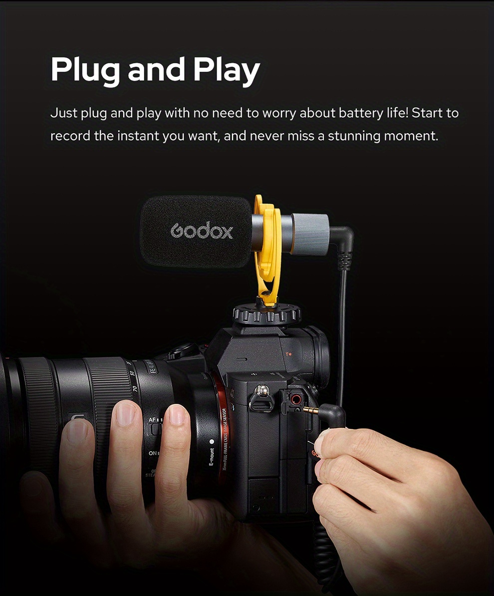   vs-mic microfono a pistola   con jack da 3,5 mm per iphone, smartphone   e fotocamere   digitali, progettato per la registrazione video Dettagli dell'articolo 5