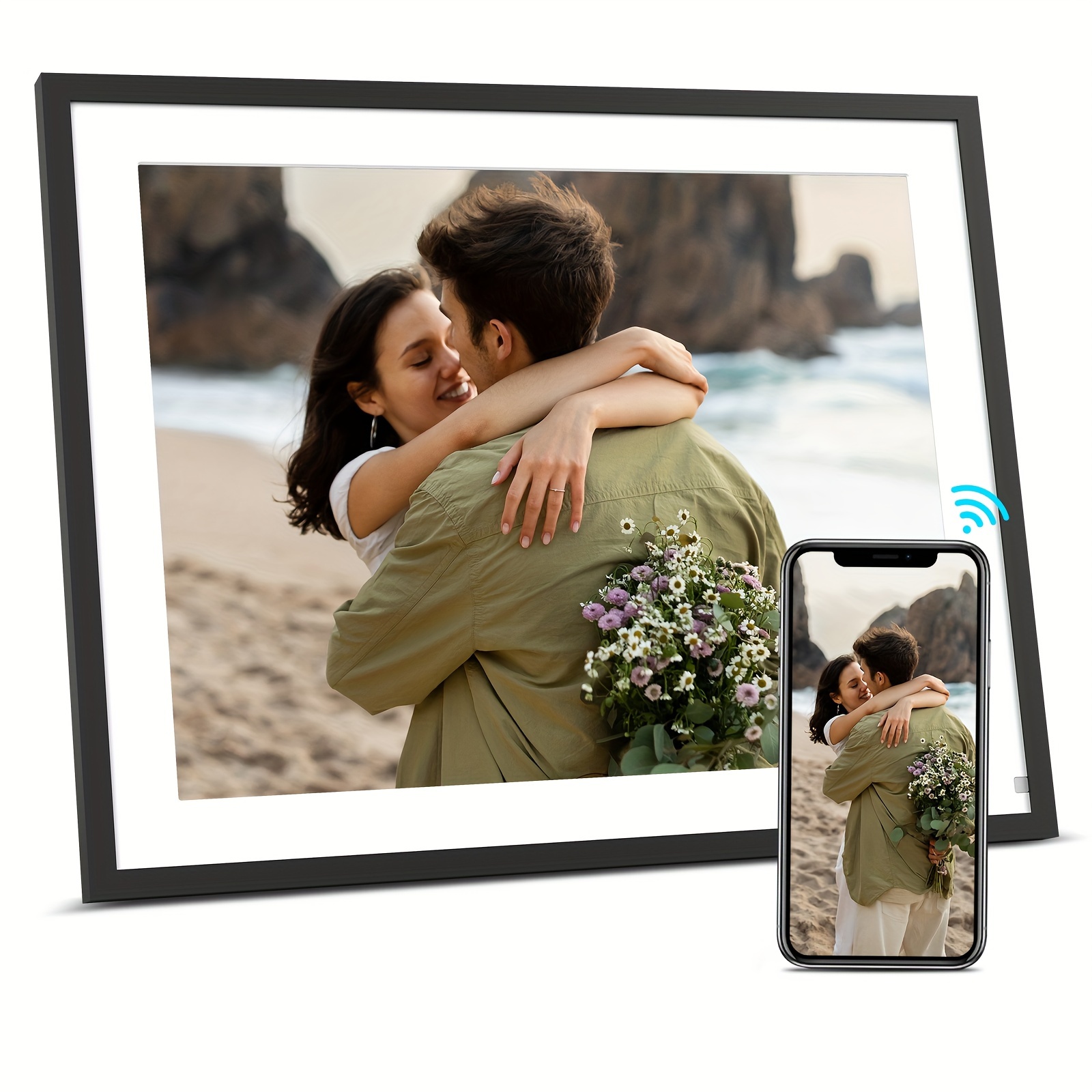 

16.7 Inch Extra Large Wifi 32gb, Electronic Photo Frame Hd Touch Screen, Motion Sensor, Instantly Share Photos/videos Via App & Email Gift For Mom