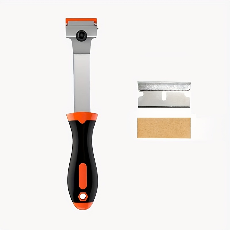 1pc Scraper - Removes Labels, Registration Stickers, Tint, Grease From Windshield, Appliances, And Glass