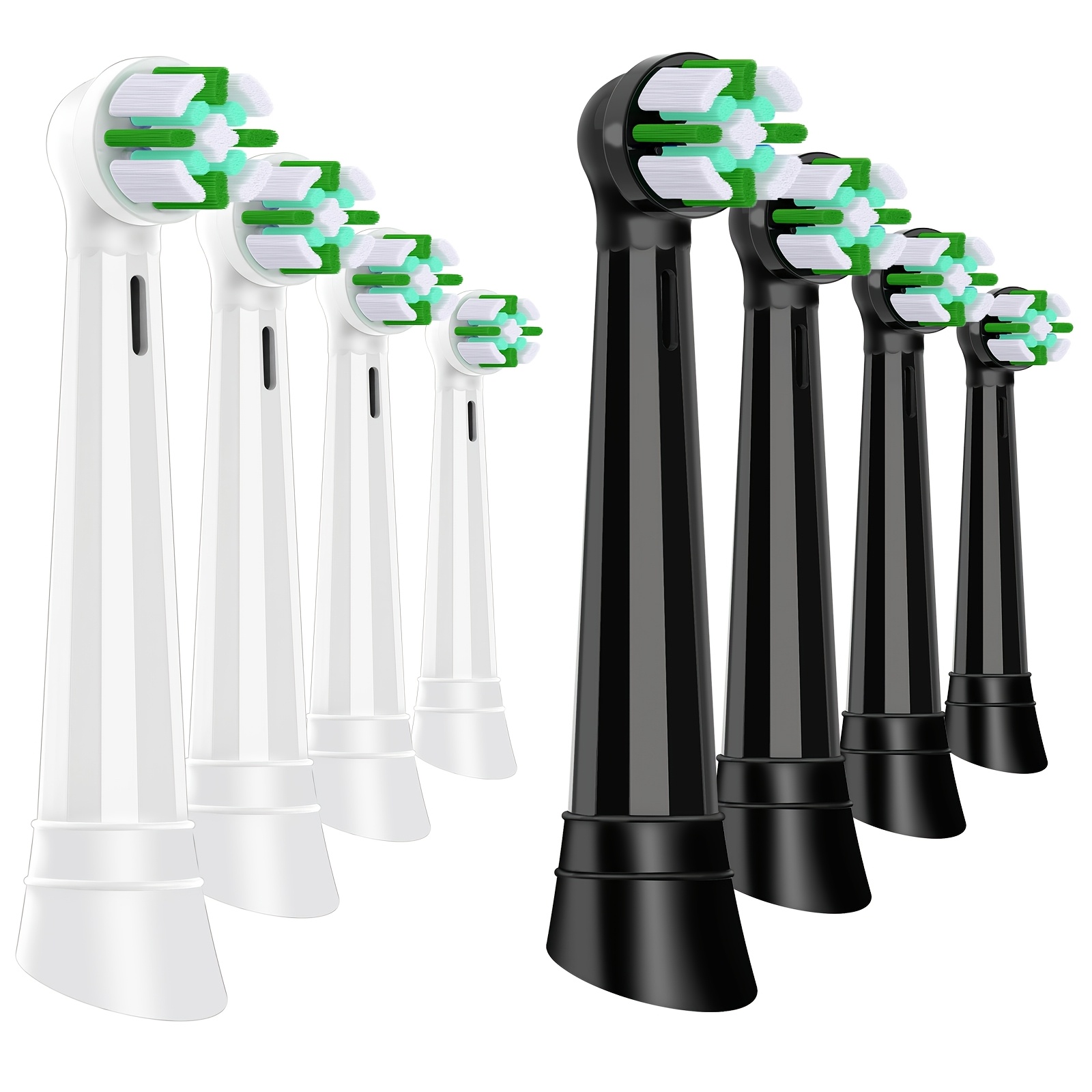 Image of 4/8 Piecesreplacement Heads For 2/3/4/5/6/7/8/9/, Toothbrush With Dust Proof Covers, Gum Care Toothbrush Io Replacement Heads