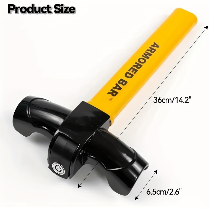 TEMU Anti-theft Device Is Durable And Reliable. Its Steering Wheel Lock Effective Protection And With 2 Keys For .