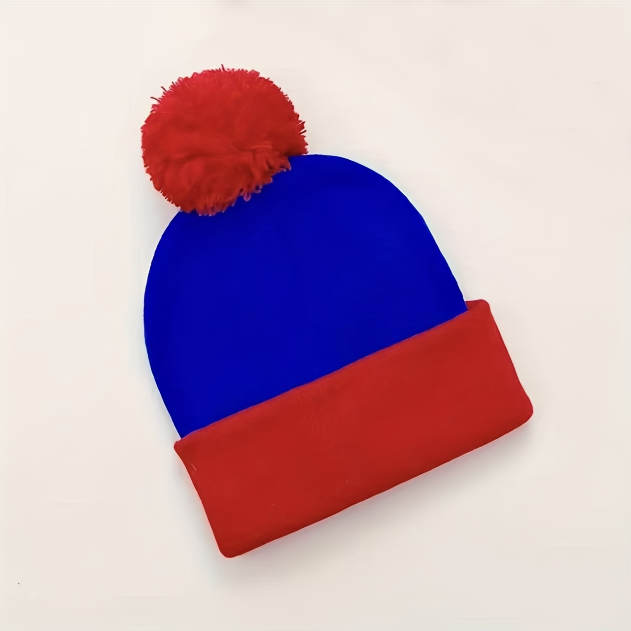 TEMU Cappello natalizio 1 pz con stampa a tema USA e , unisex con pompon in stile americano, caldo pullover /inverno per freddo, per passeggiate in