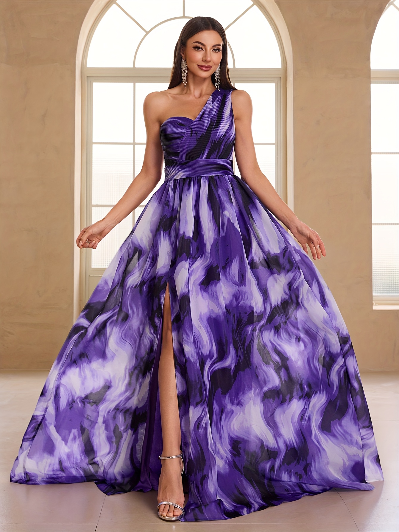 tie dye bridesmaid dresses Tie-Dye Spaghetti Strap Maxi Dress – just-love-inc main image 1