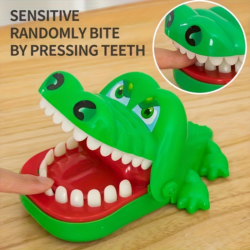 interactive crocodile finger biting toy interactive party board game toy for multiple players pulling game for   3   gift 1pc random pattern
