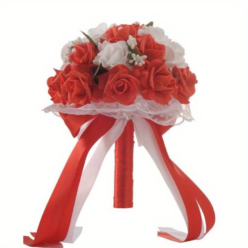 wedding bouquets for bride simulation colorful artificial flowers bridal bouquet for wedding ceremony