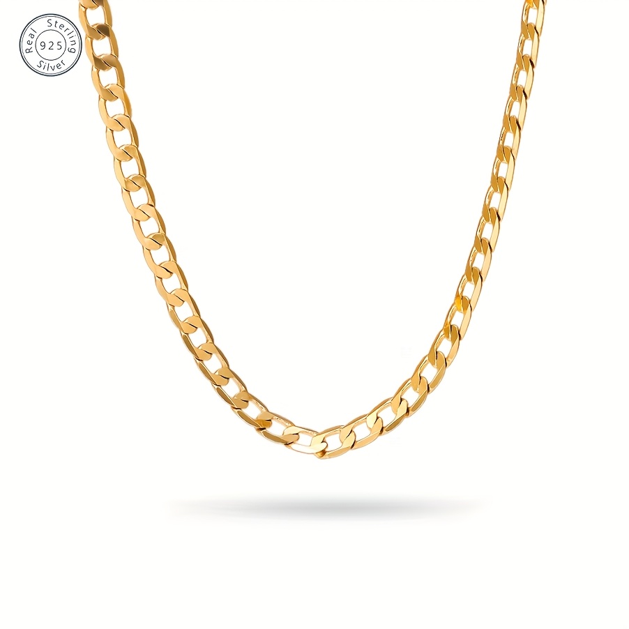 Image of Necklace 7mm Unisex Simple Classic Vintage Dinner Party Jewelry Accessories Valentine's Day Anniversary Perfect Gift Presented In A Box