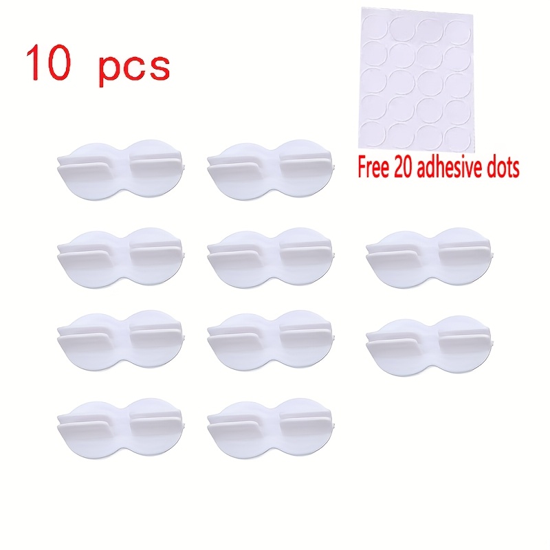 10pcs Drawer Divider Clips - Side Mount, Design For 32cm & 45cm Partitions - Durable Plastic, No Power Needed
