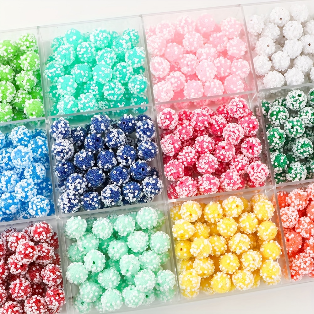 

Silicone Rhinestone Bubble Gum Beads Set, 20 Pcs 16mm - Diy Jewelry Making Kit For Bracelets, Necklaces, Earrings, Handicrafts With Exquisite Workmanship