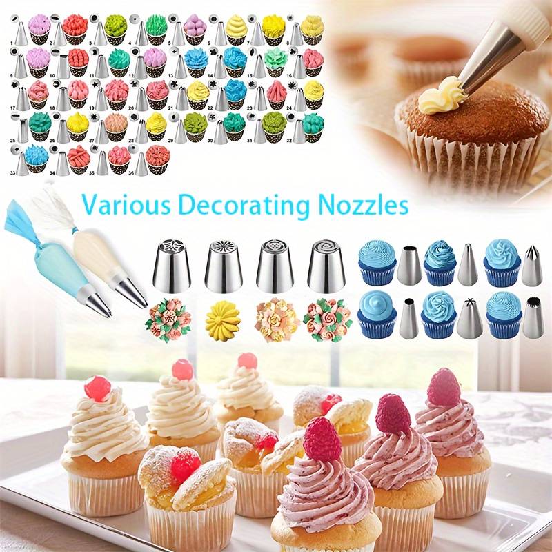 Baking Big Flower Nozzles 236pcs Russian Cake Decorating Supplies