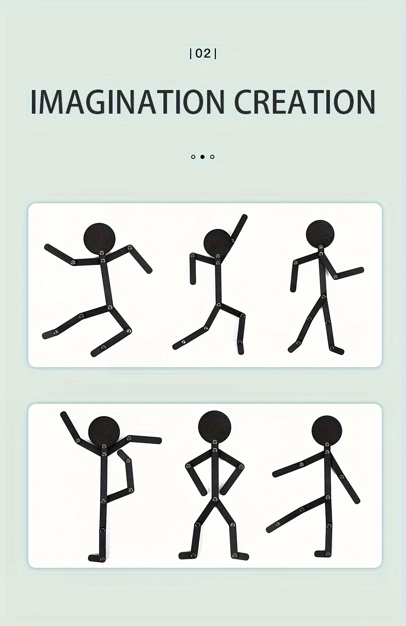 Wooden Puzzle Versatile Activity Little Wooden Figures, a Tabletop Game That Enhances Manual Skills And Promotes Parent-Child Interaction, Perfect As Gifts for Christmas, Birthdays, And Parties for Boys And Girls