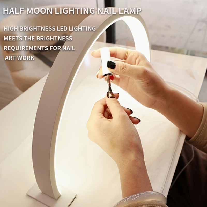 1pc Modern LED Desk Lamp with USB Power, 3-Tone Light Adjustment - Ideal for Nail Art, Lash Extensions, Tattoos & Light Skin Care - Durable Aluminum Base, Plastic Shade, Button Switch, Beauty Room Lighting | Modern Desk Lamp | Durable Aluminum Base