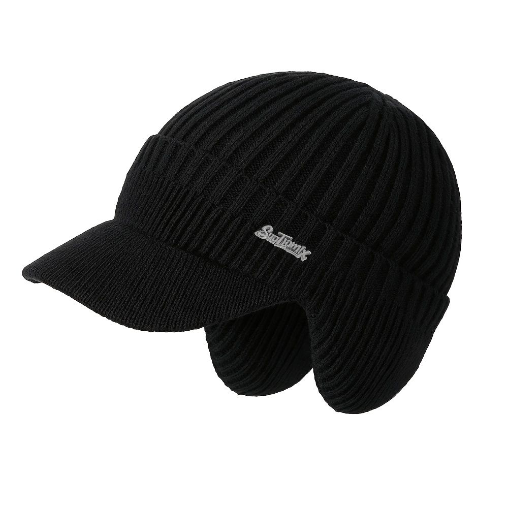 TEMU Women's Winter Ear-protection Baseball With Lining, Men's Warm Hat, Suitable For Travel, Skiing, Sports, , And Walking, Daily Casual Decorative