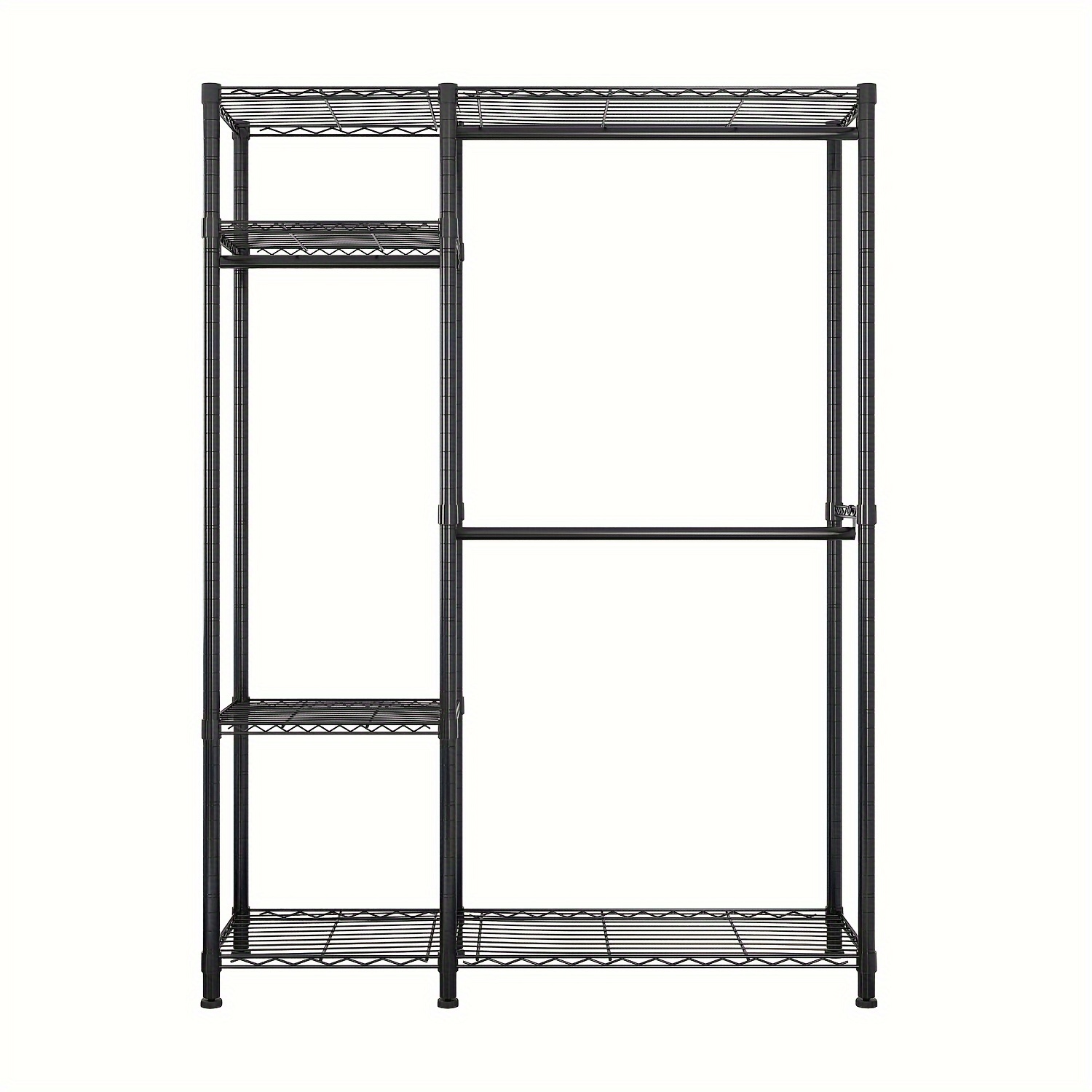 

4 Tiers Clothing Storage Rack Black