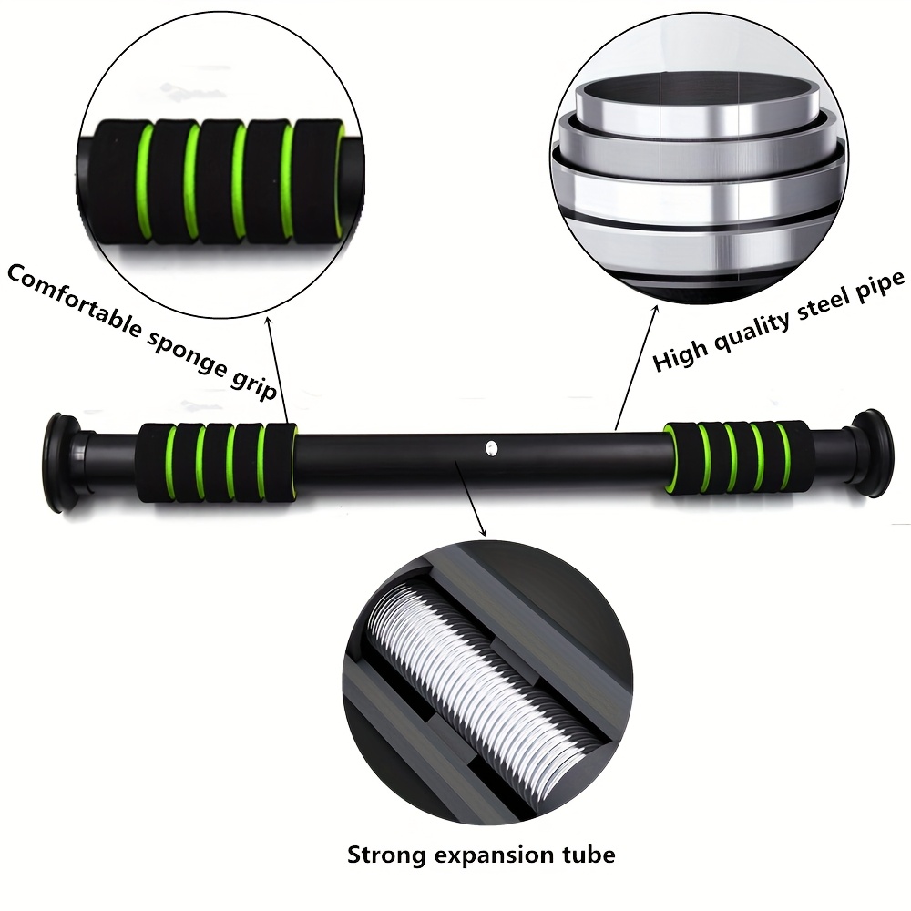 adjustable door frame pull up bar indoor wall mounted fitness equipment made of carbon steel with no drilling required designed for strength training and bodyweight exercises in a home gym Product details 3
