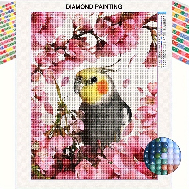 

Parrot 5d Kit, 11.8x15.8in - Complete Diy Craft Set With Round Drills & Tools For Beginners, Mosaic Decor, Diamond Art Kits Birds