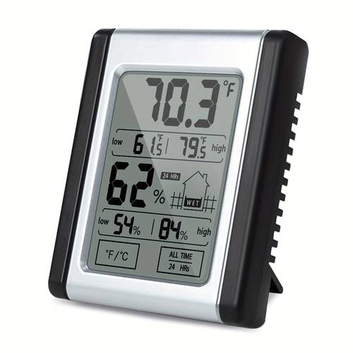 smart temperature and humidity meter with a to switch units backlight display multiple temperature and humidity display suitable for measuring indoor temperature
