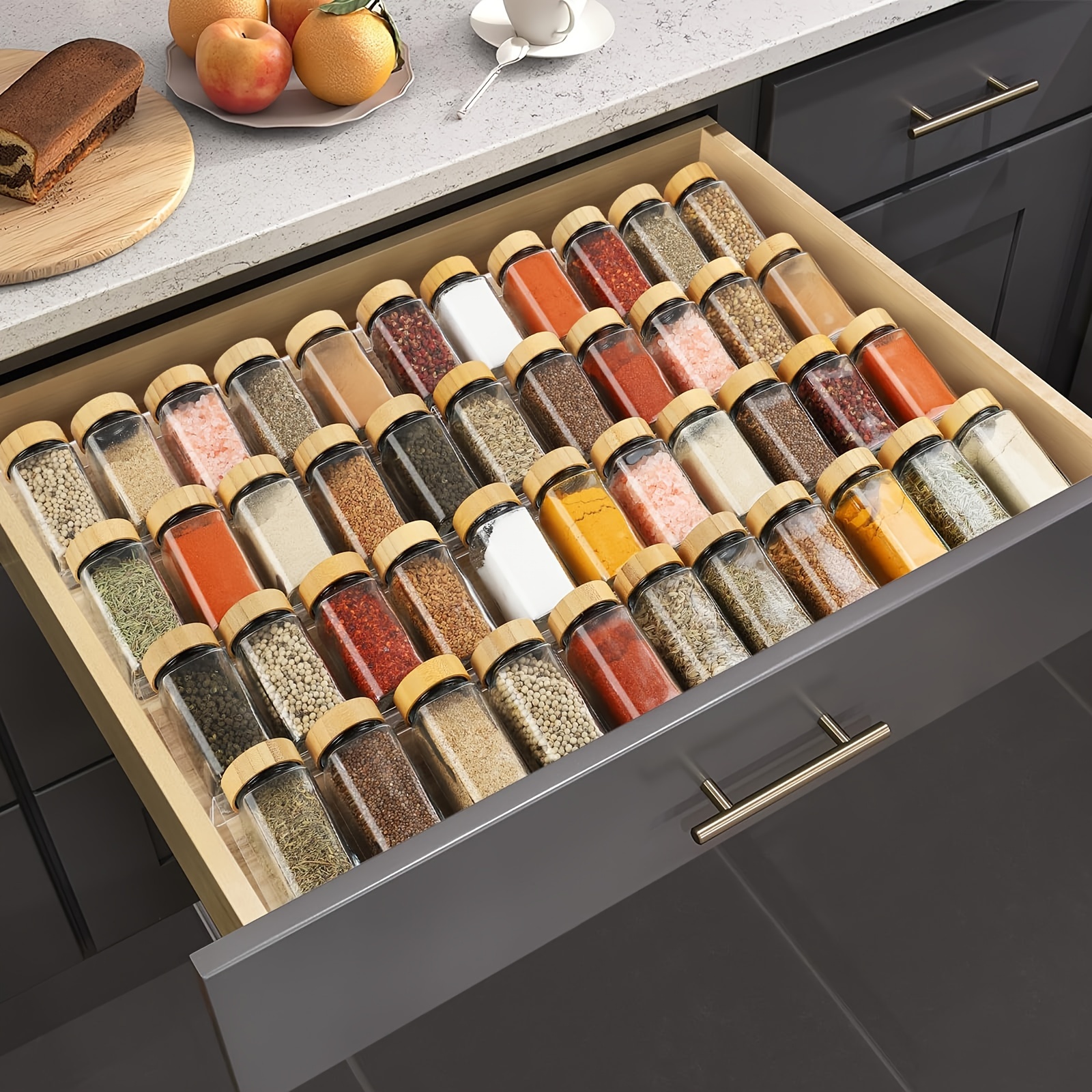 Spice Rack Cajones Especieros Cocina Organizador Especiero Cajon