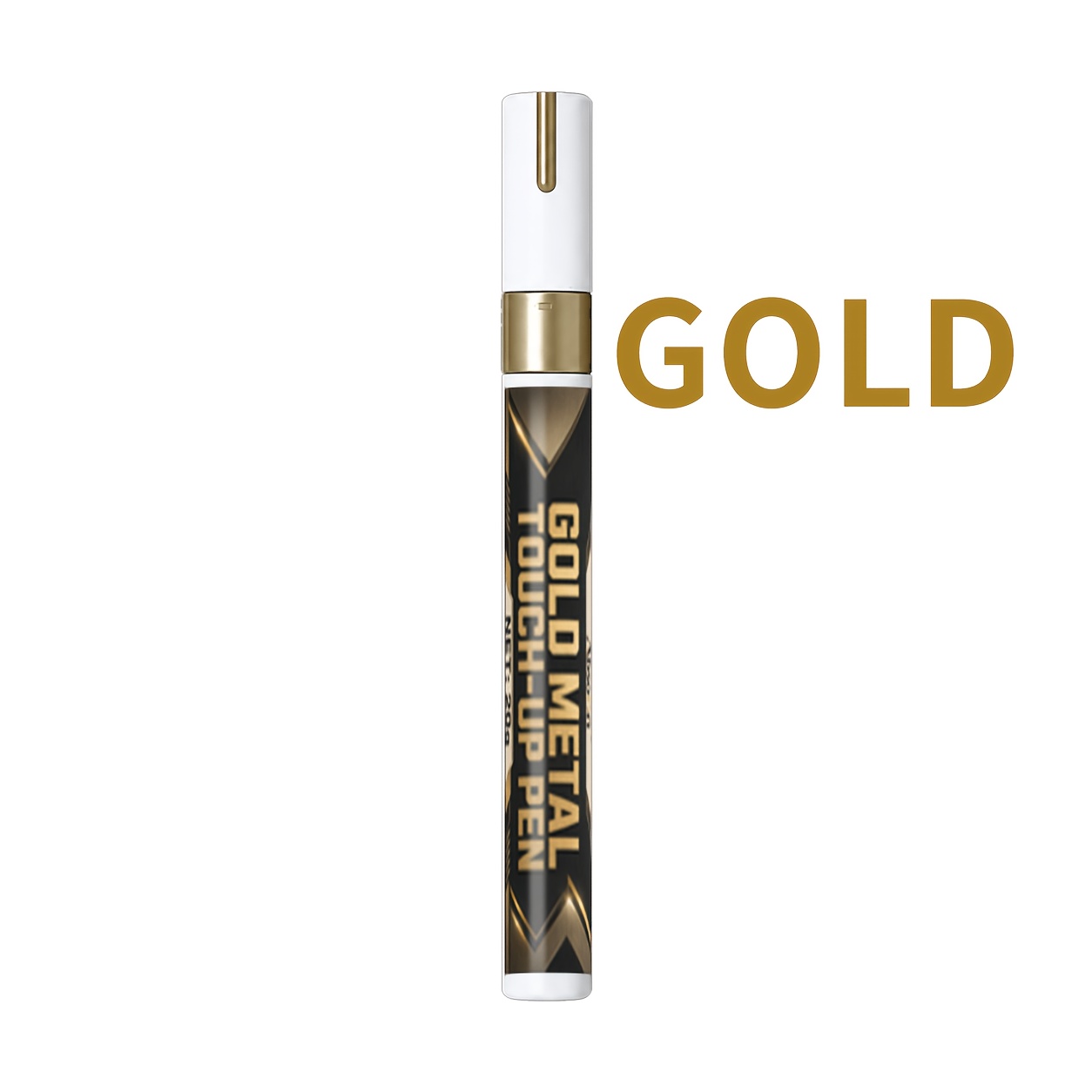 TEMU Gold-golden -up Pen-surface Scratch Repair, Bathroom And Kitchen Metal Parts Paint Restoration, Suitable For Faucets, Door Handles, Sinks, Tubs,