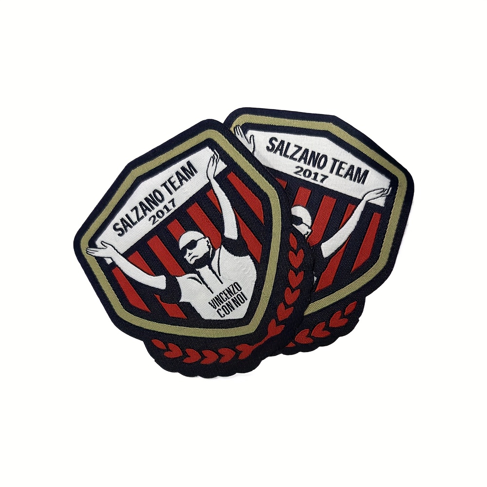 Customizable, Custom 100pcs Iron-on Patches - Personalized Backpack Badges, Fashionable , Polyester
